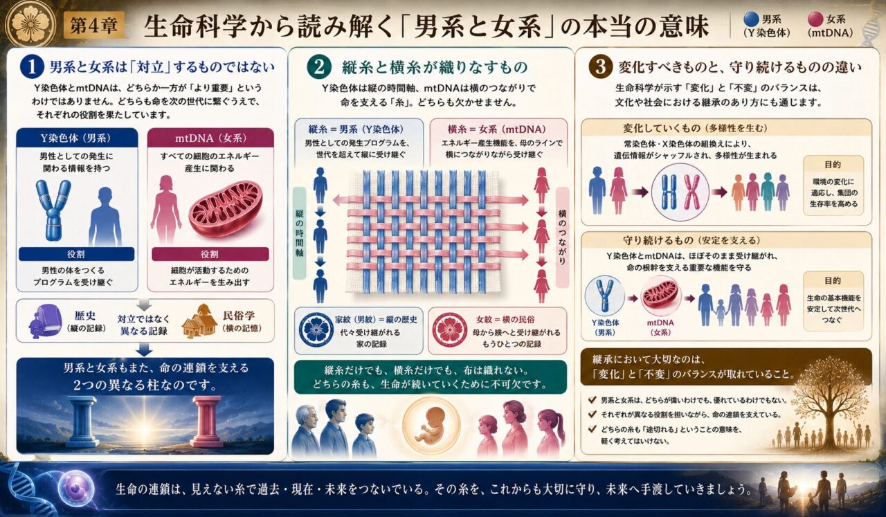 生命科学から読み解く「男系と女系」の本当の意味