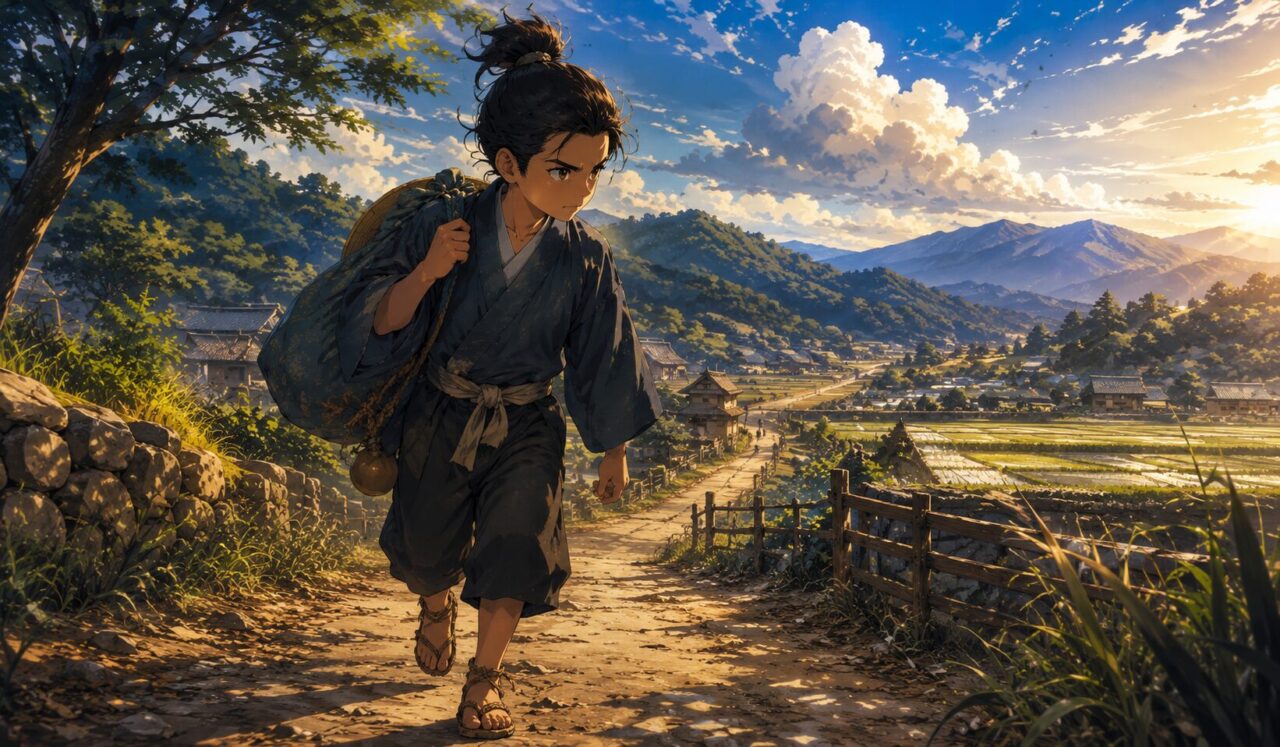 飯沼慾斎の生涯やエピソードを象徴するイラスト