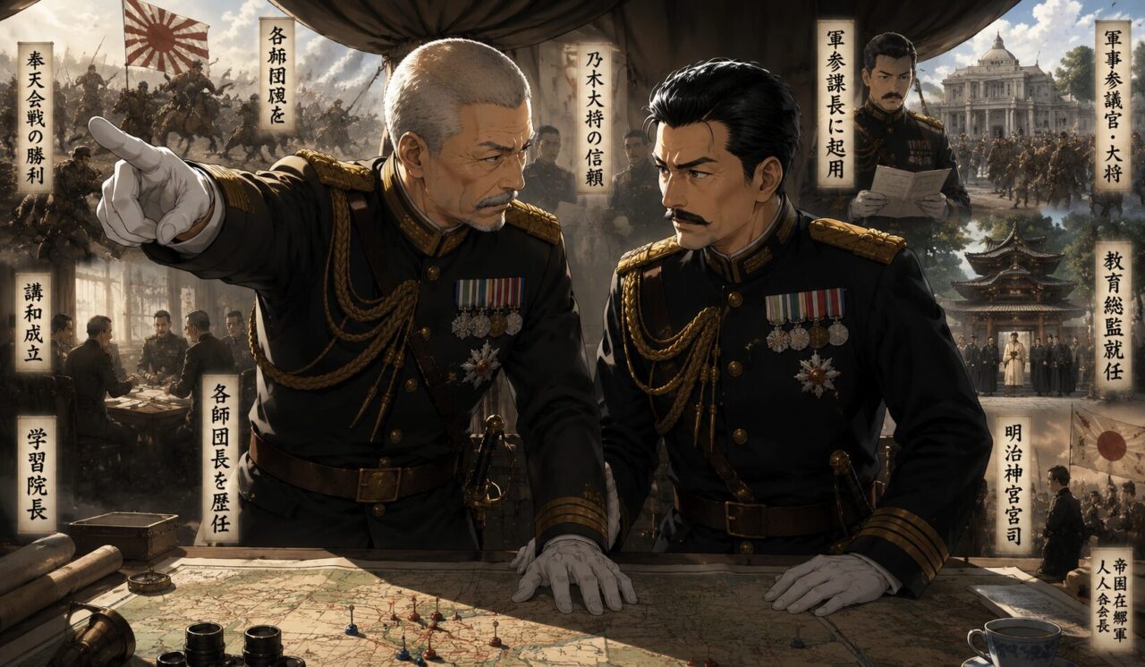 一戸兵衛の生涯やエピソードを象徴するイラスト