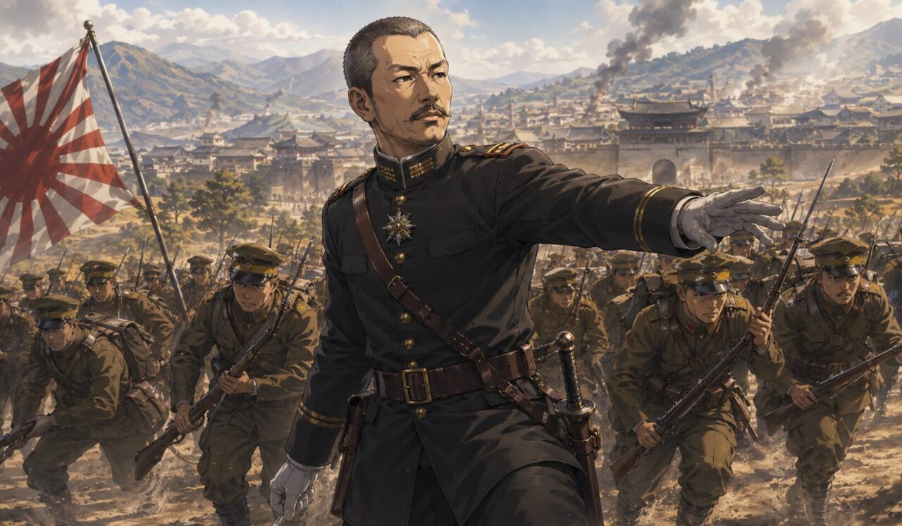 一戸兵衛の生涯やエピソードを象徴するイラスト