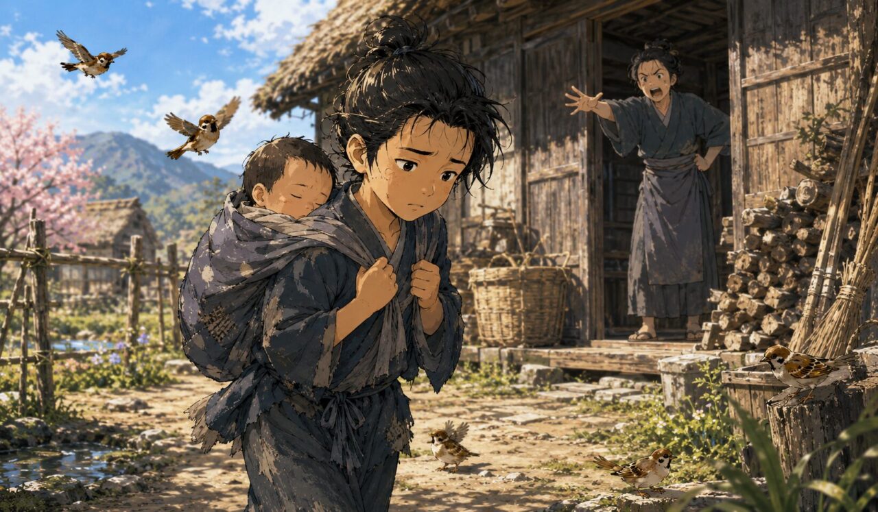 小林一茶の生涯やエピソードを象徴するイラスト