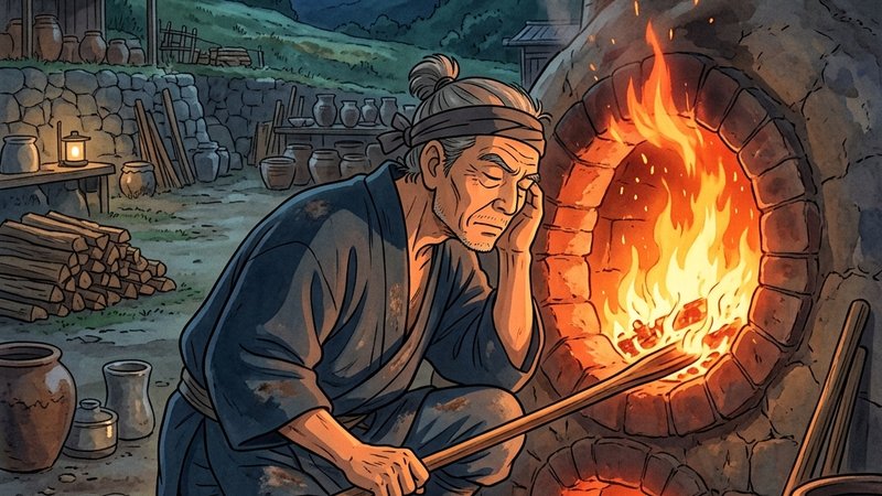 青木木米の「3章 御用窯の開窯と「聾米」への改名」のシーンを表すイラスト