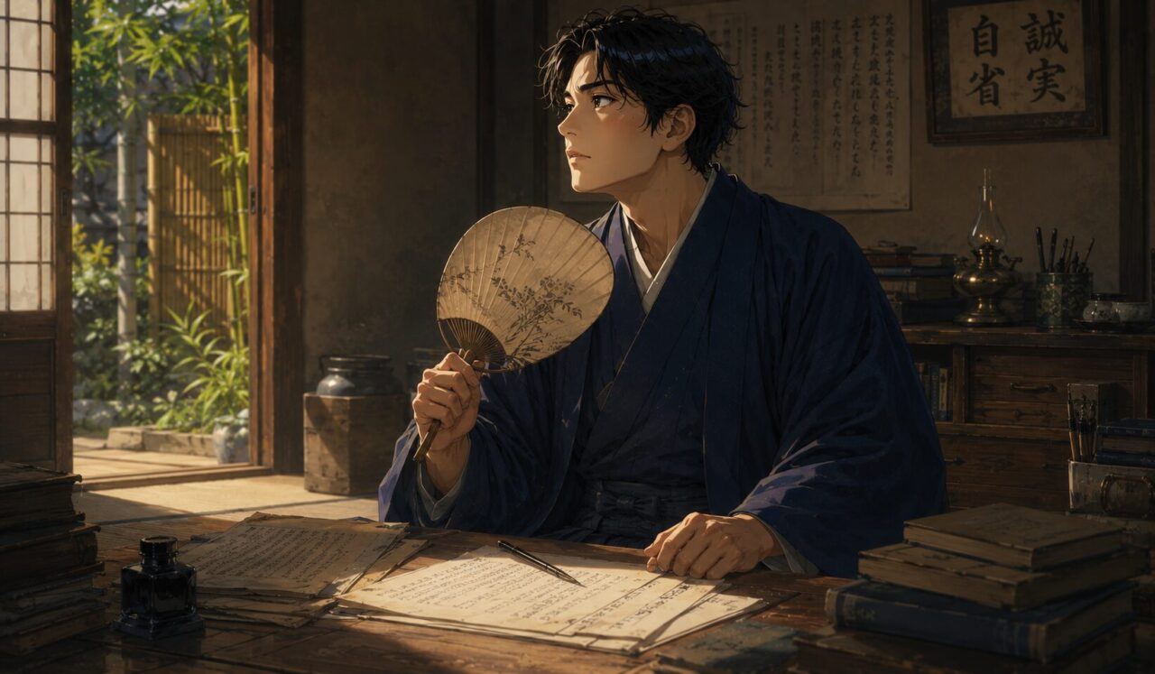 石川啄木の生涯やエピソードを象徴するイラスト