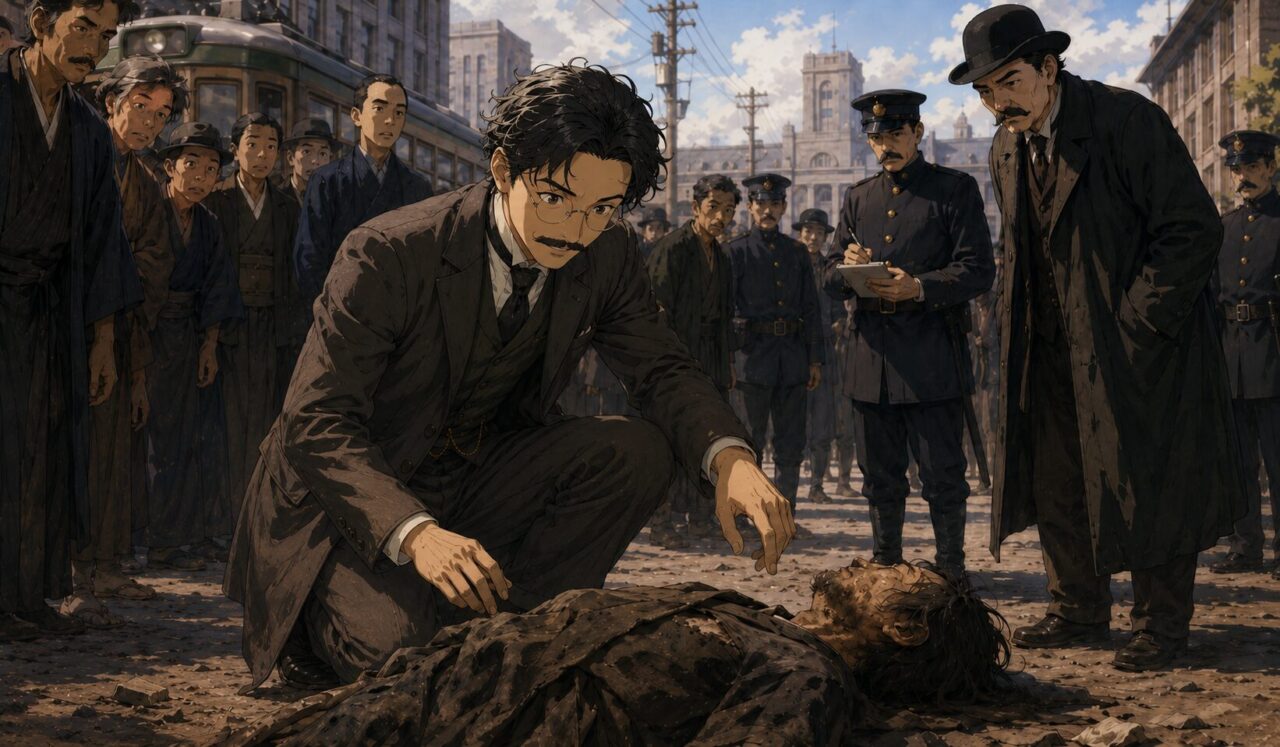 石川千代松の生涯やエピソードを象徴するイラスト