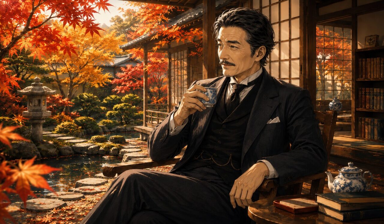 井上十吉の生涯やエピソードを象徴するイラスト