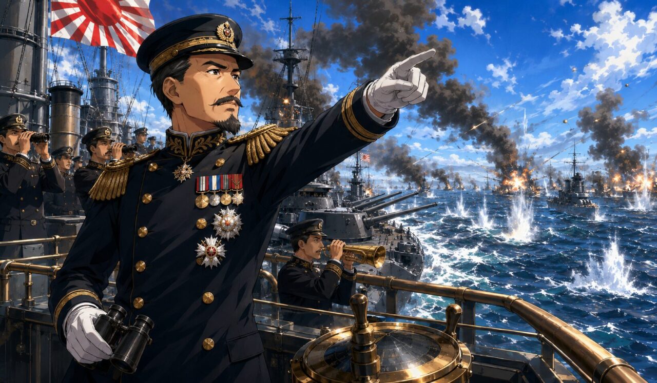 伊東祐亨の生涯やエピソードを象徴するイラスト