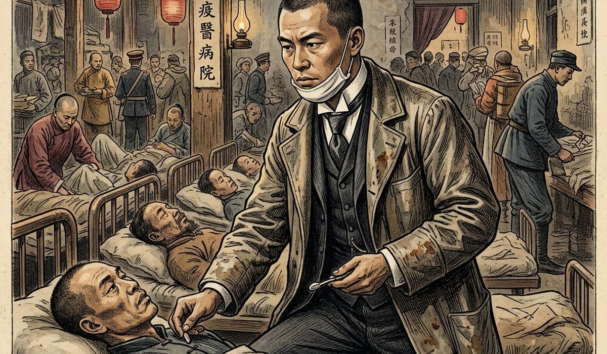 青山胤通のシーンを表すイラスト