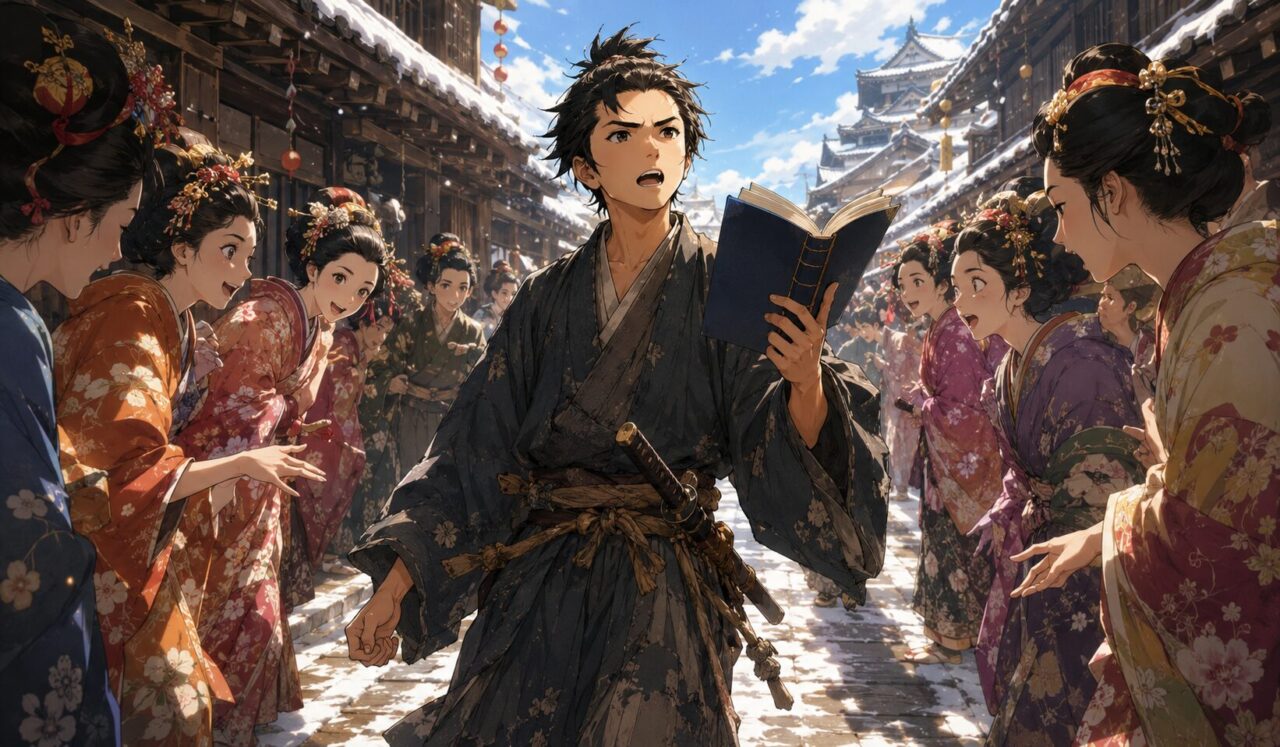 江藤新平の生涯やエピソードを象徴するイラスト
