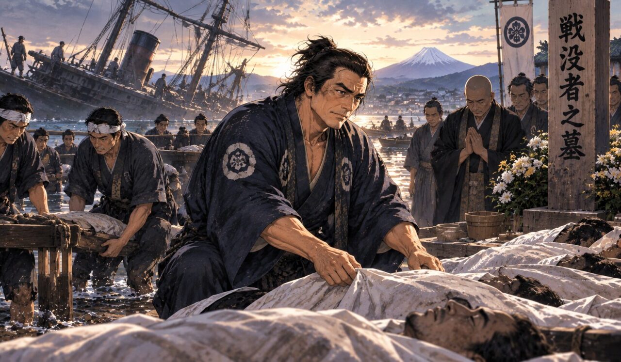 清水次郎長の生涯やエピソードを象徴するイラスト